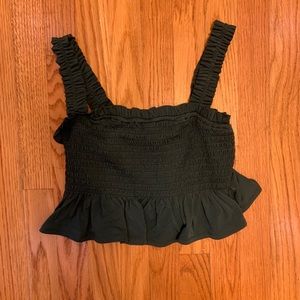 dark green/teal crop top brand new